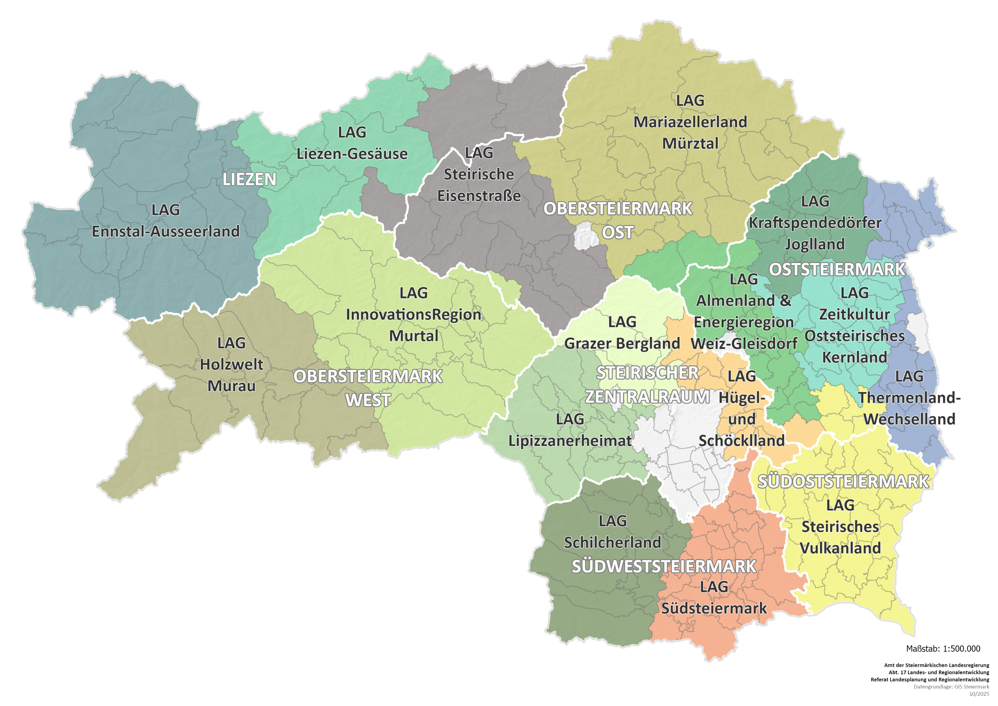 LEADER Regionen 2023-2027 © A17 LEADER Regionen 2023-2027