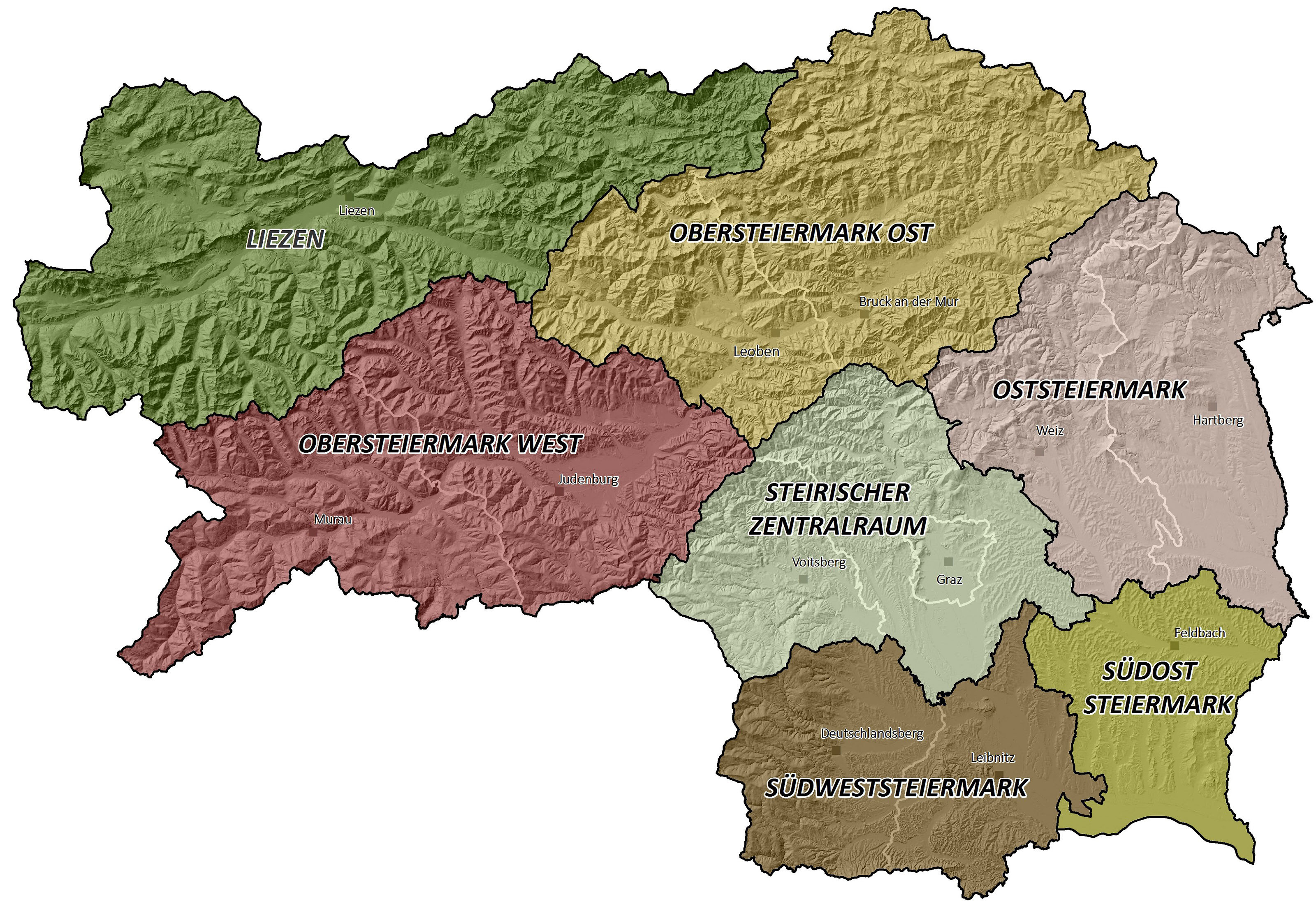 Regionen der Steiermark