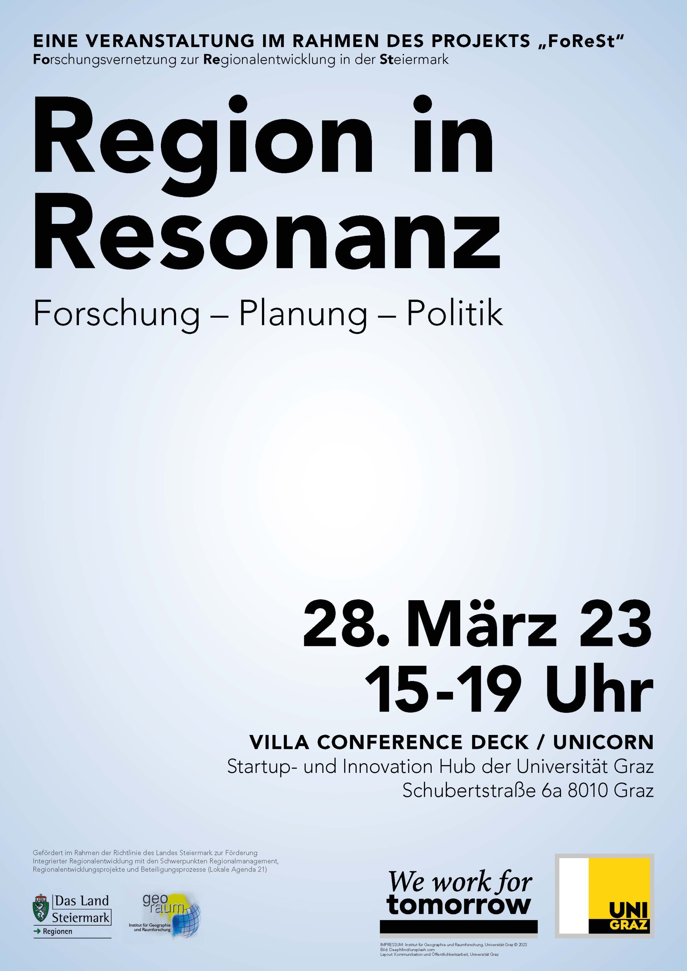 Einladung - Regionen in Resonanz