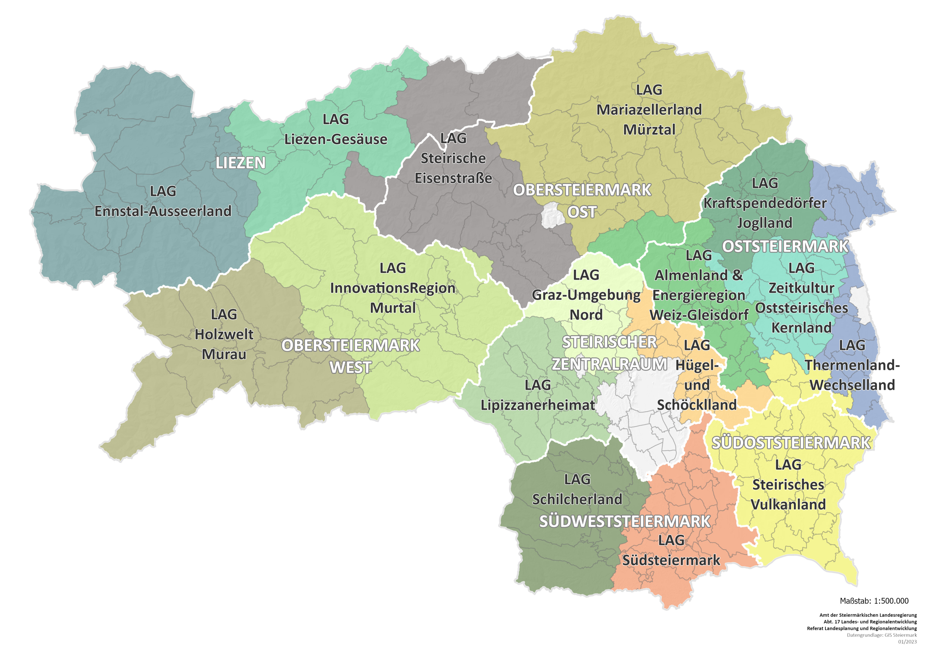 LEADER Regionen 2023-2027